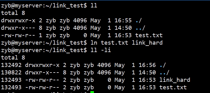 Linux文件系统中的软硬链接插图1 在这里插入图片描述
