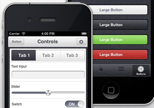 iPhone ui免费赠品模板appview