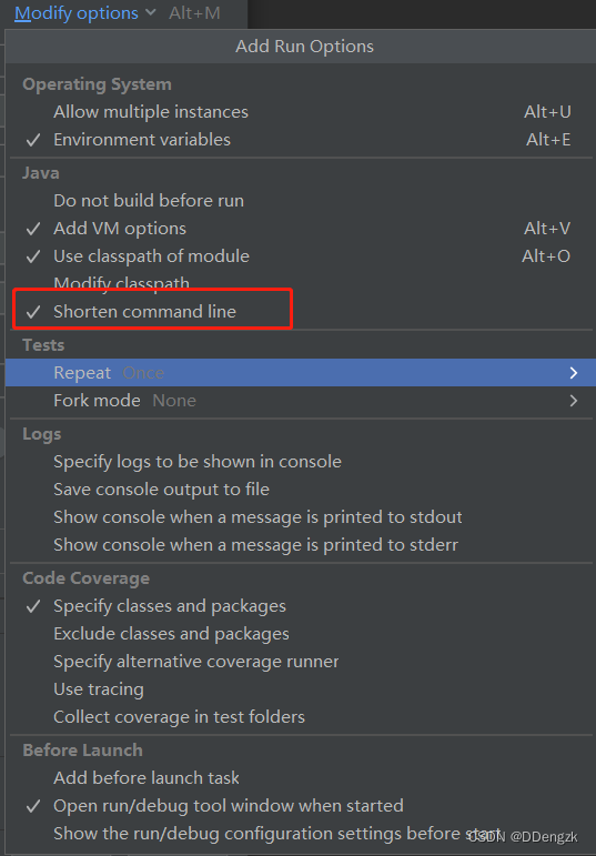 Idea error running command line is too long shorten command line 