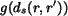 $g(d_s(r, r'))$