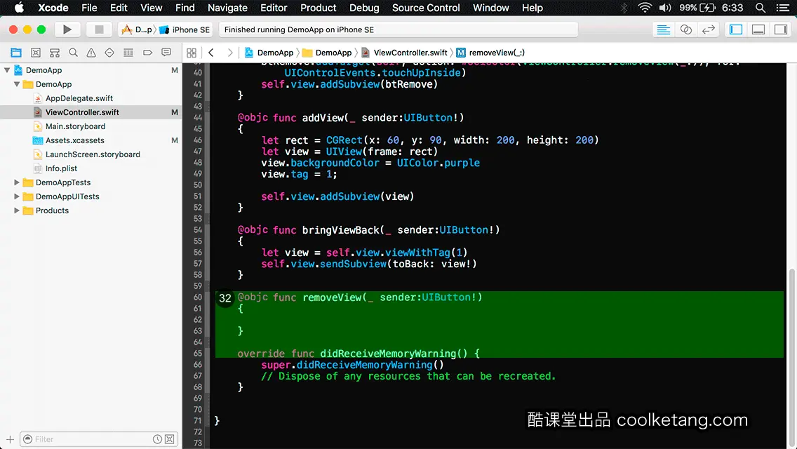互动教程 for Xcode9 & Swift4-酷课堂