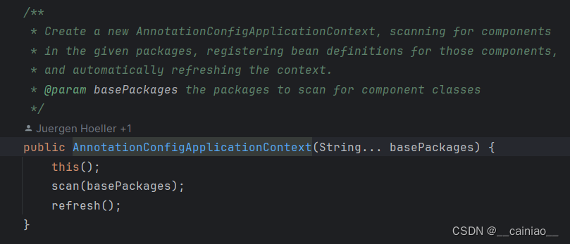 调用构造函数，输入的是包路径数组