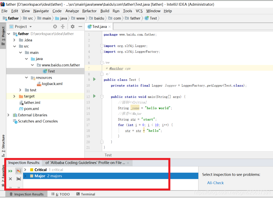 Java Inspection Indicator Alibaba Java Code Guidelines插件_java inspection results-CSDN博客