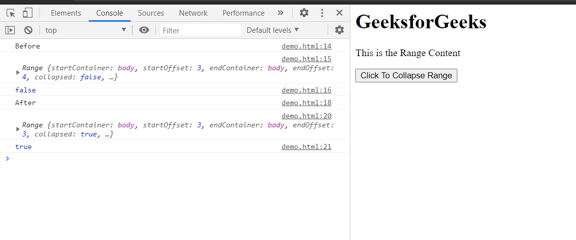 html中collapse代码怎么写,HTML DOM Range collapse()用法及代码示例-CSDN博客