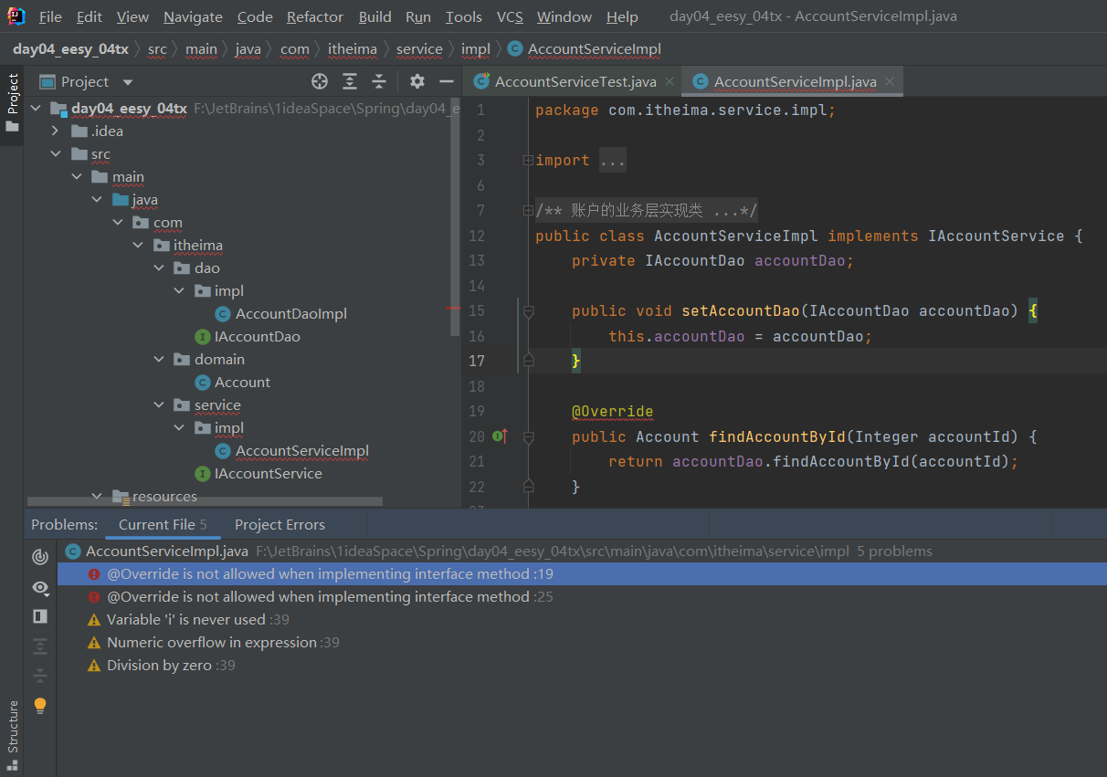 Java-IntelliJ IDEA【@Override is not allowed when implementing interface ...