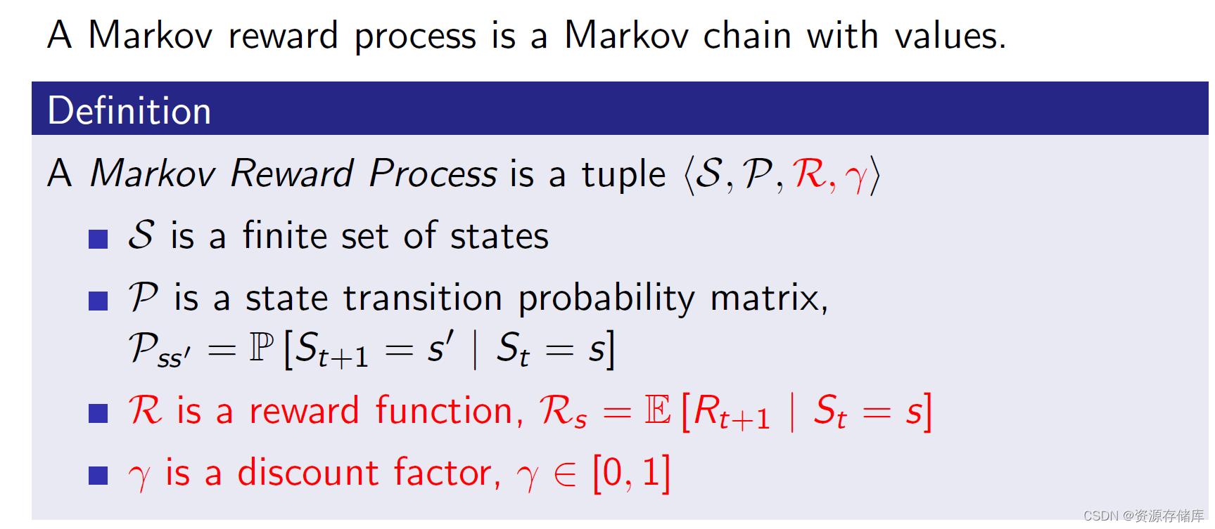 马尔可夫决策过程】_a markovian decision process-CSDN博客