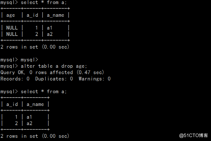 mysql第三天学习笔记总结