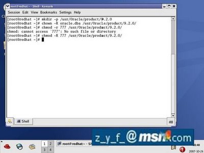 Redhat Linux 下安装Oracle 9i图文教程