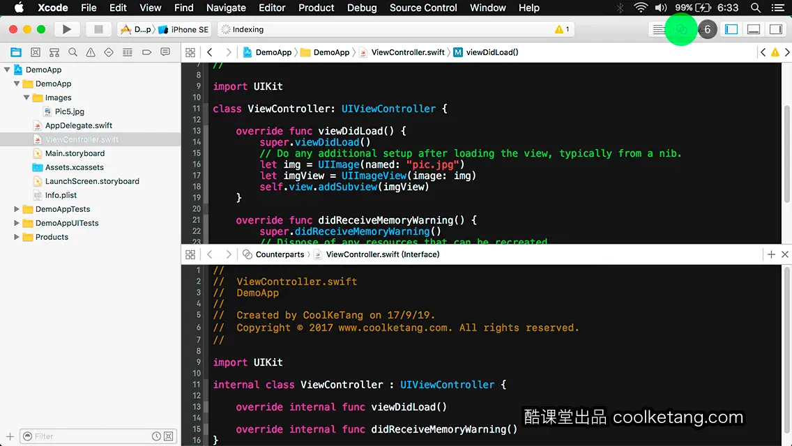 互动教程 for Xcode9 & Swift4-酷课堂