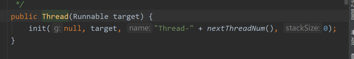 参数定义了Runnable类型的入参