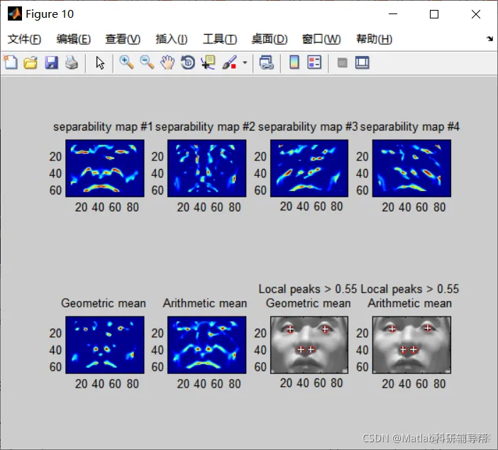【图像检测】基于Combined Separability Filter实现鼻孔和瞳孔检测matla_matlab_14