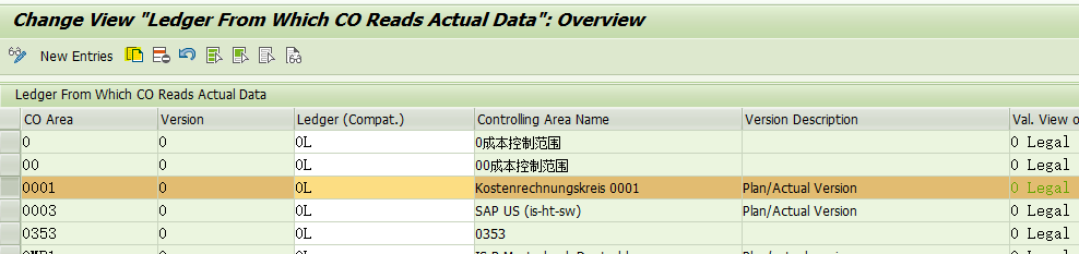 SAP MM MIGO 411K 报错 - Correct the Customizing settings for ledgers –