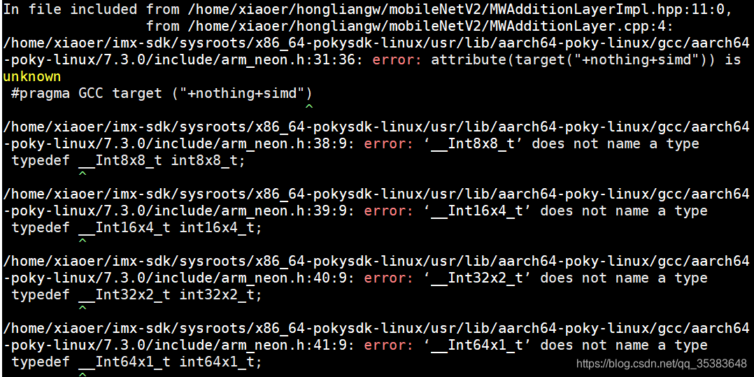 I.MX8 调用arm compute library 程序在LINUX下的交叉编译问题-arm_neon.h头文件问题_arm ...