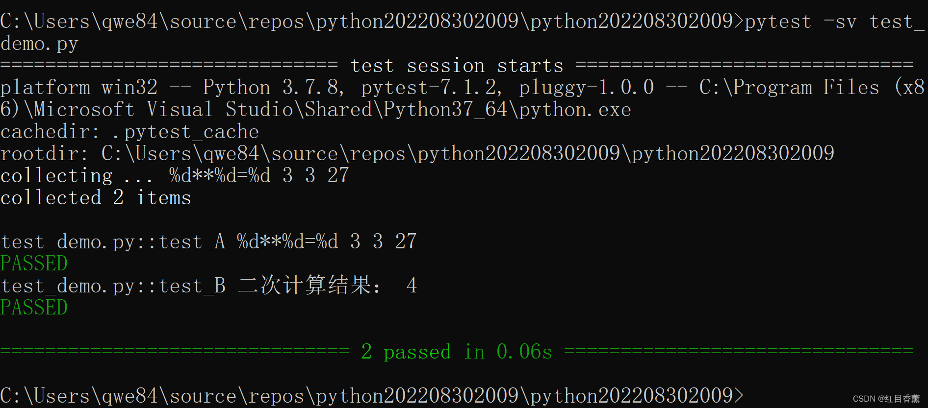 猿创征文|Python基础——Visual Studio版本——pytest_visualstudio设置pytest-CSDN博客