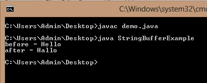 StringBuffer charAt() and setCharAt() Methods