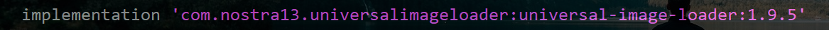 compile 'com.nostra13.universalimageloader:universal-image-loader:1.9.5'