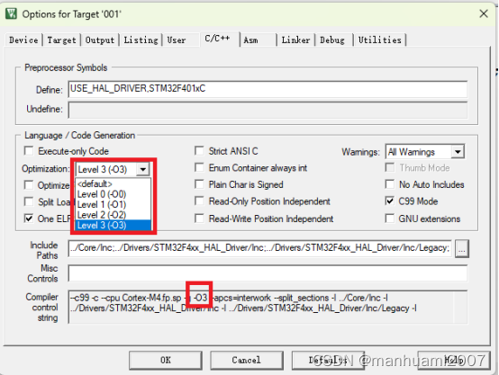 C语言编译的优化等级应该选哪个?O0、O1、O2还是O3插图1 在这里插入图片描述