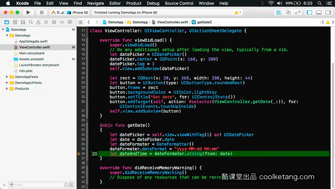 互动教程 for Xcode9 & Swift4-酷课堂