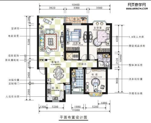 Coreldraw修改和添加彩色平面图一步呵成简单明了 b2b软件 