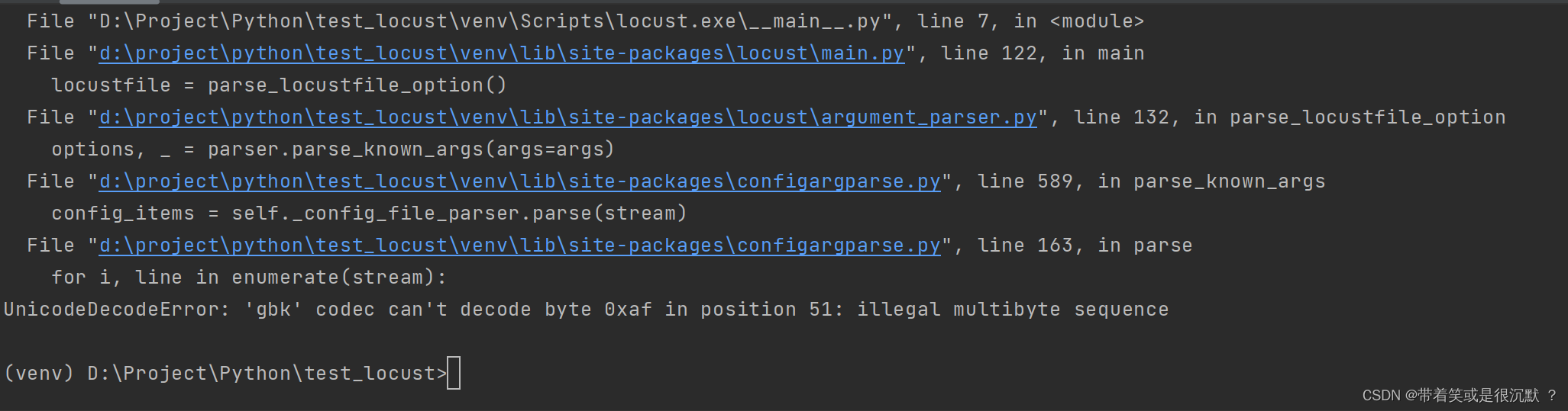 'gbk' codec can't decode byte 0xaf in position 51: illegal multibyte sequence