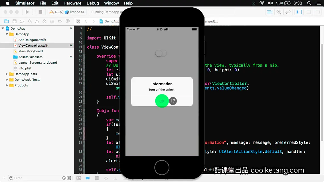 互动教程 for Xcode9 & Swift4-酷课堂