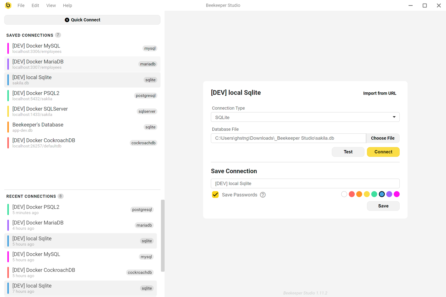 开源跨平台SQL编辑器:Beekeeper Studio_SQL_08