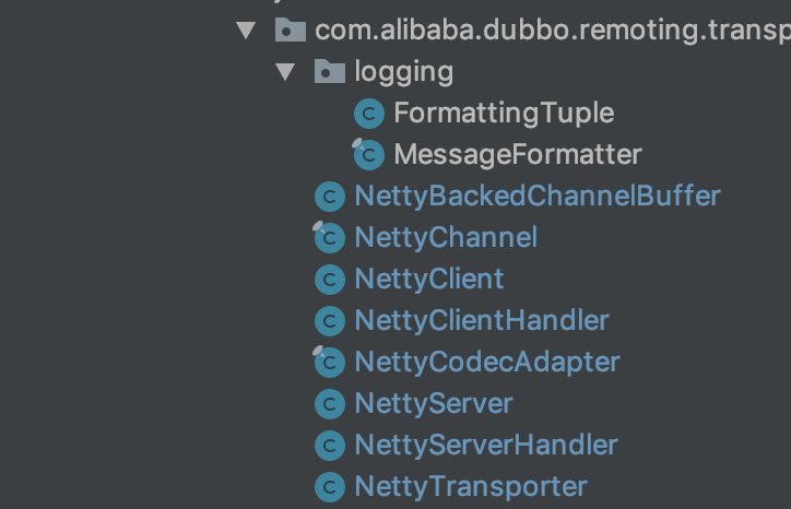 dubbo-remoting-netty4包结构