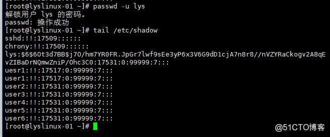 usermod 命令、mkpasswd命令及用户密码管理