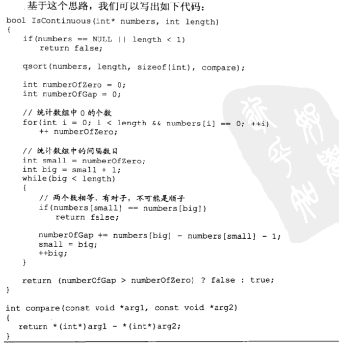 【一刷《剑指Offer》】面试题 44:扑克牌的顺子-CSDN博客