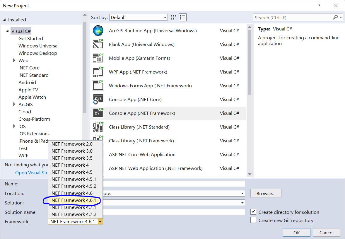 .NET Framework 4.6.1的程序
