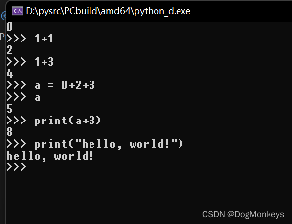 输入一些常用的语句