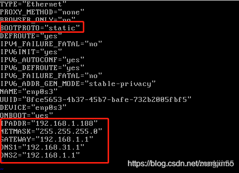 设置固定静态ip
