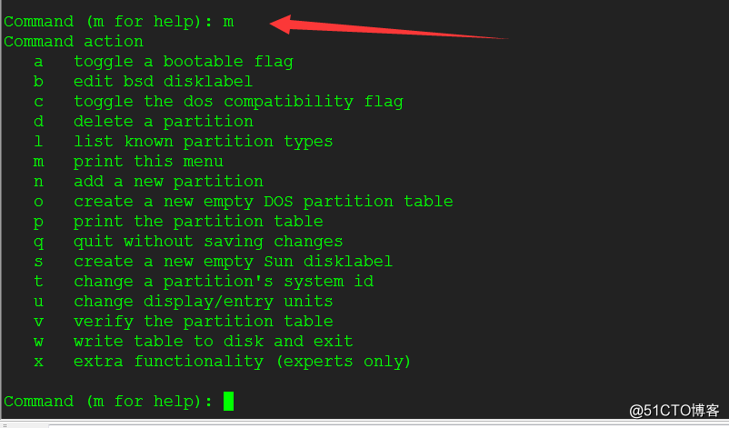 linux下使用fdisk对磁盘进行分区