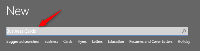 Search for Business Cards