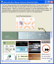 Mouse Gestures Demonstration Application