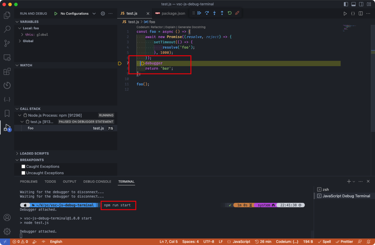 Node 调试利器，前端、Node 开发必备 - VSCode JS Debug Terminal_vscode jsdebugger-CSDN博客