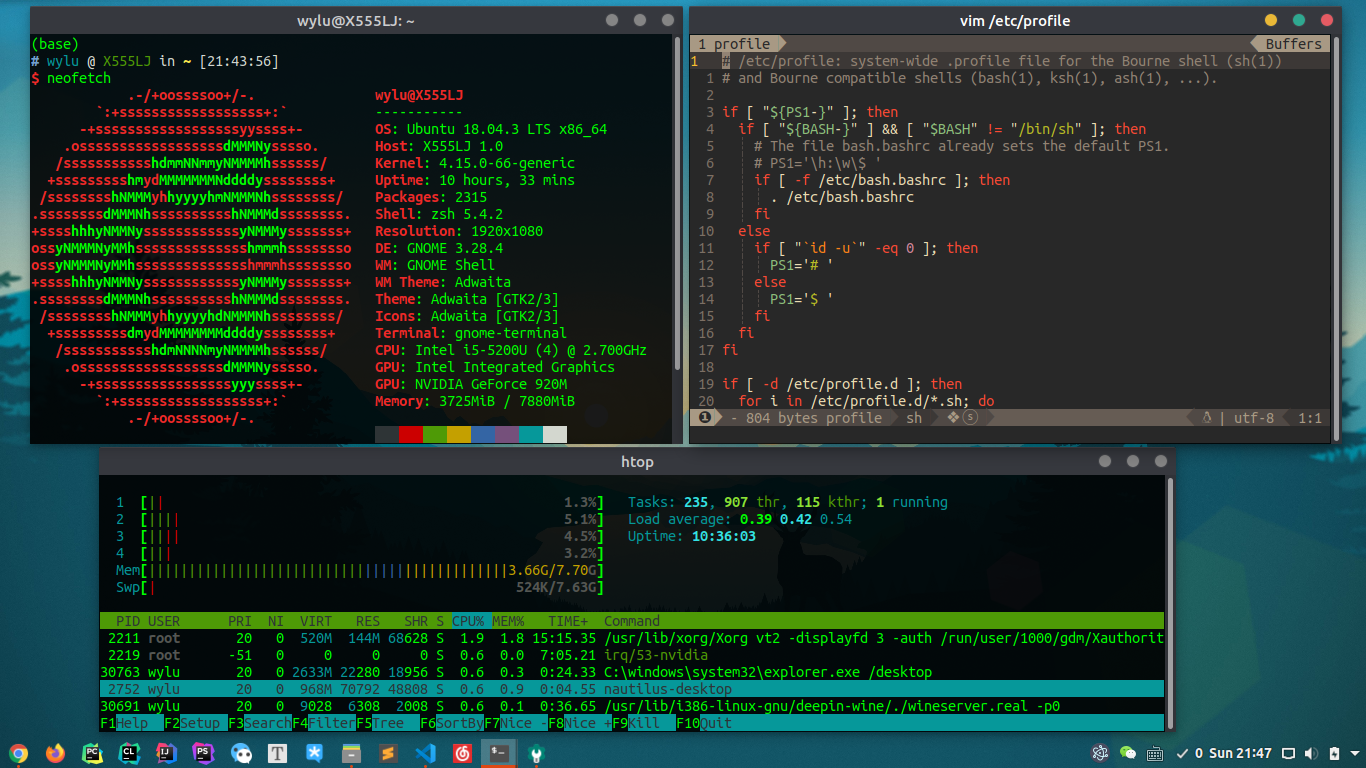 without tmux
