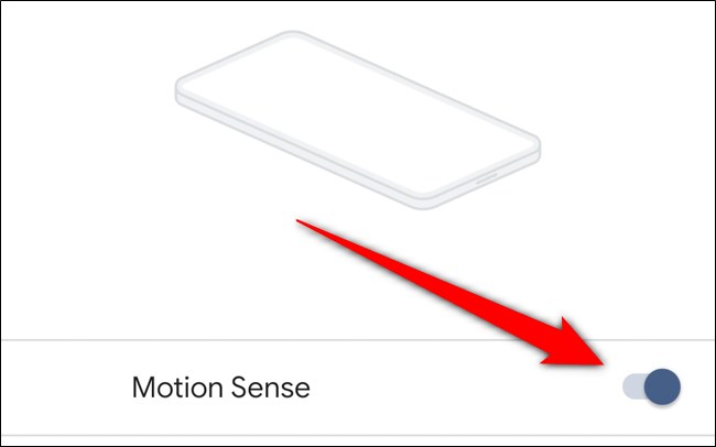 Google Pixel 4 Disable Motion Sense