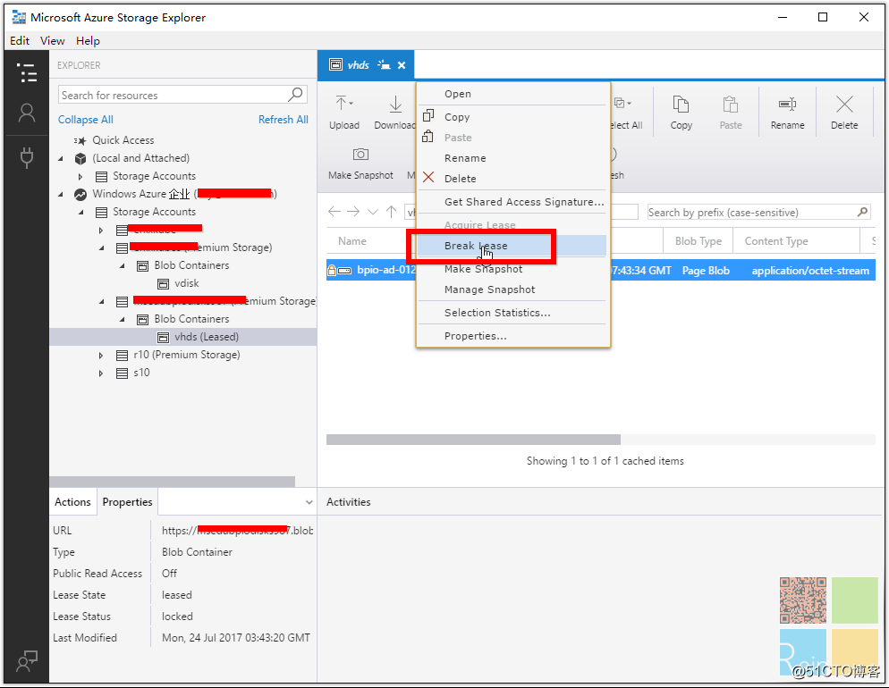 Azure运维系列 9：移动带有租约的VHD