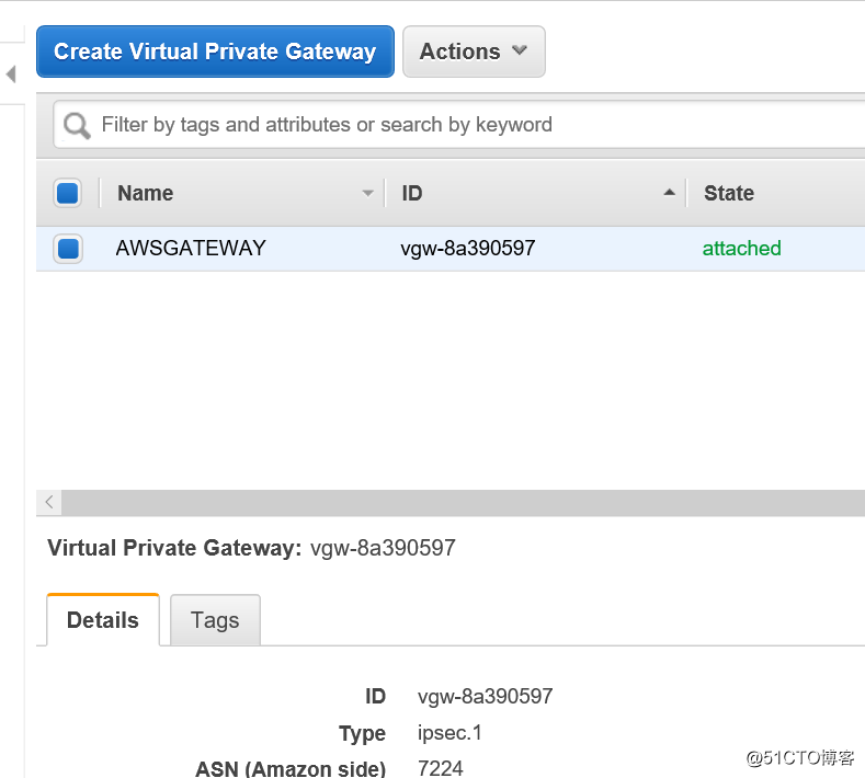AWS Managed V*P*N 和 vigor Router
