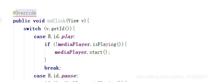 Android Studio中重写onClick()方法时，出现Method does not override method from ...