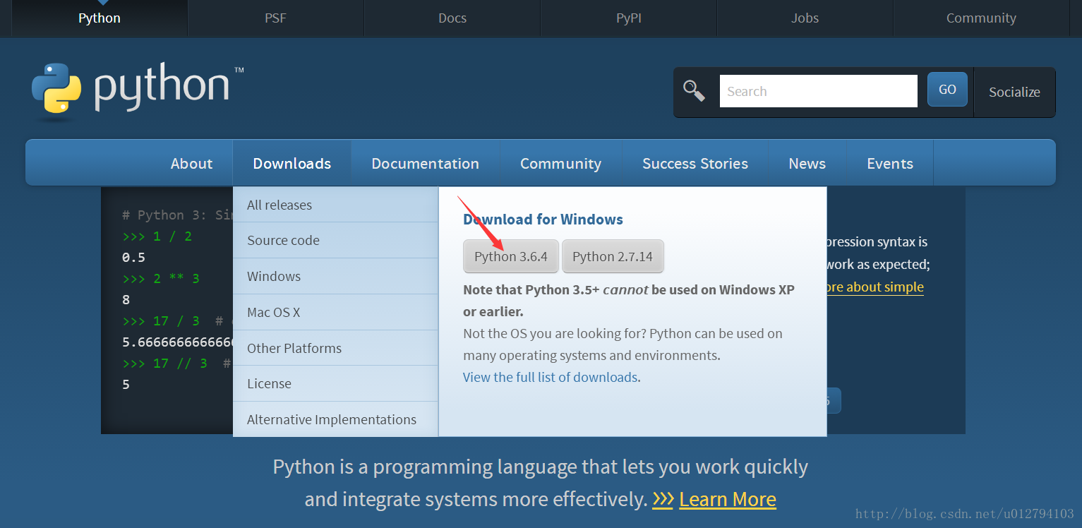 python官网