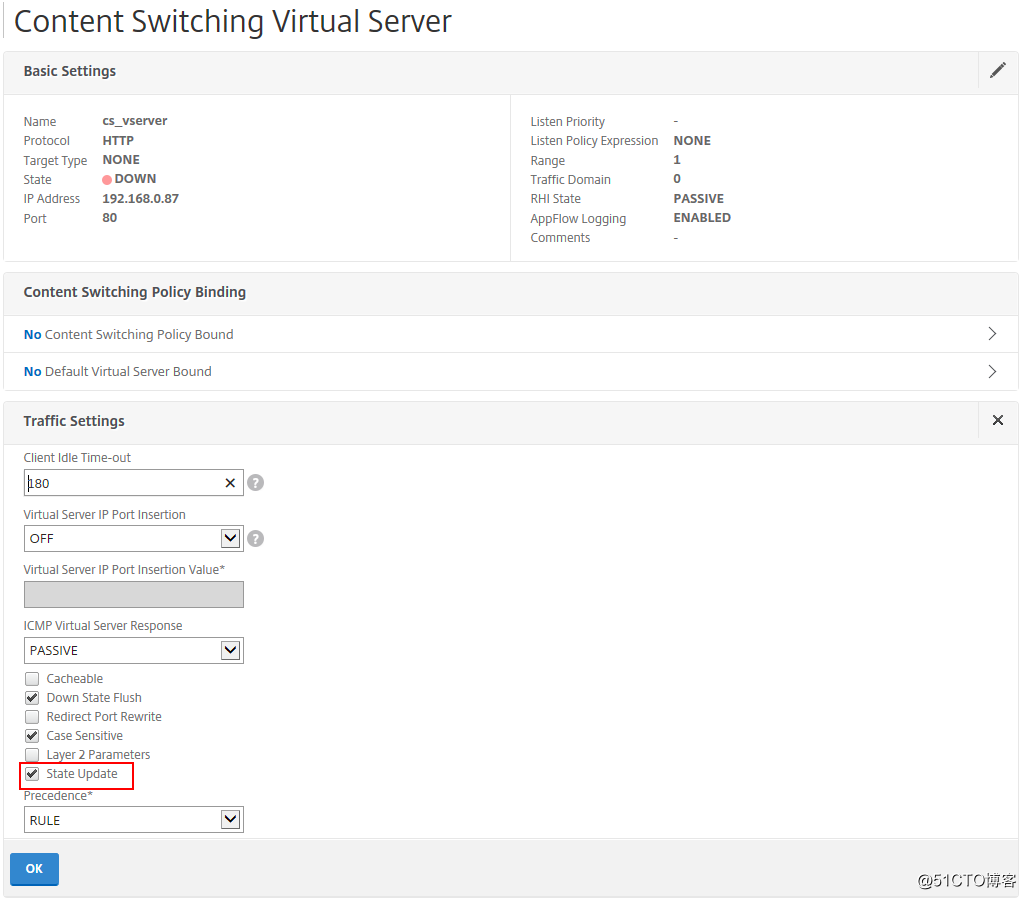 小技巧：让Netscaler CS vserver感知LB VS的状态