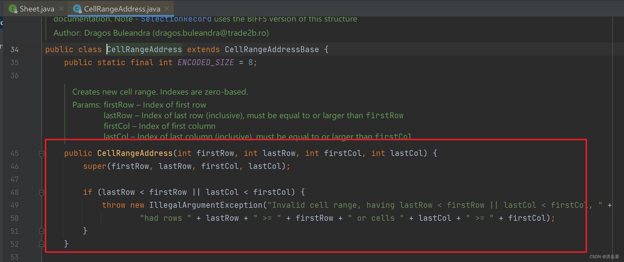 Apache poi 对单元格进行合并插图5 Apache poi 对单元格进行合并
