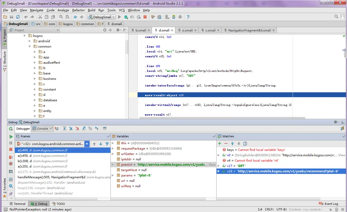 AndroidStudio+smalidea无源码调试