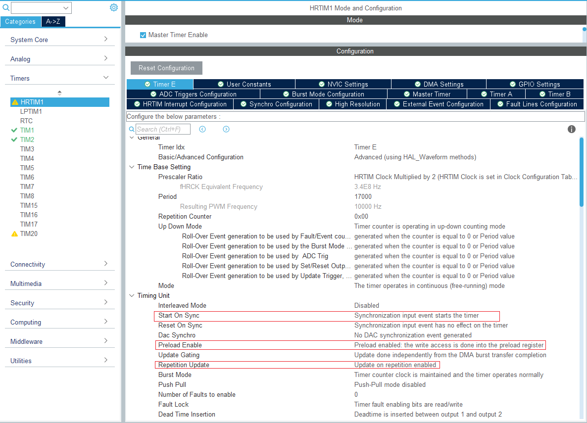 STM32G474VET6 HRTIM时钟同步-CSDN博客