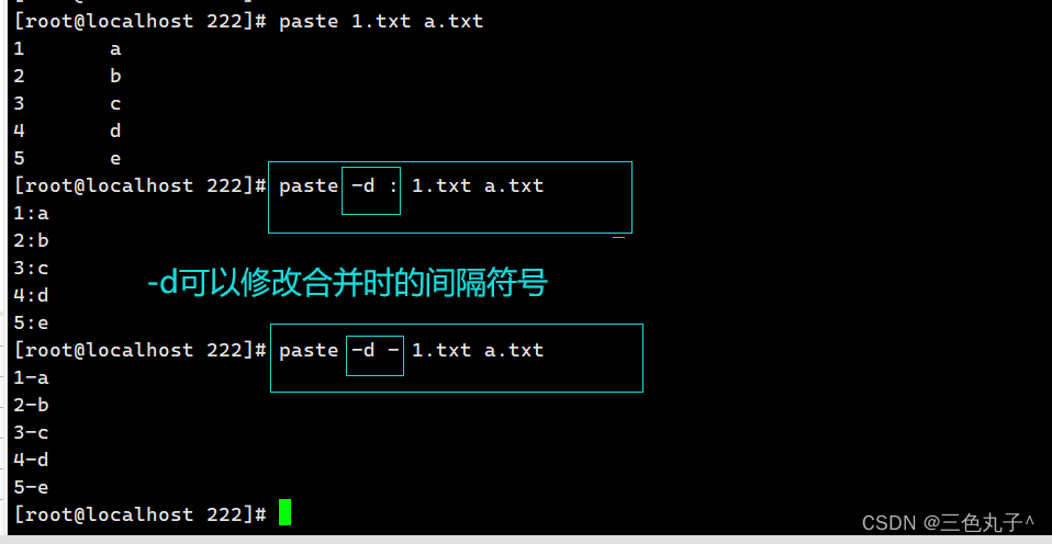 快速分隔文件（split），合并文件（paste）的命令；eval（先扫描输出在执行）命令_split 文件合并-CSDN博客