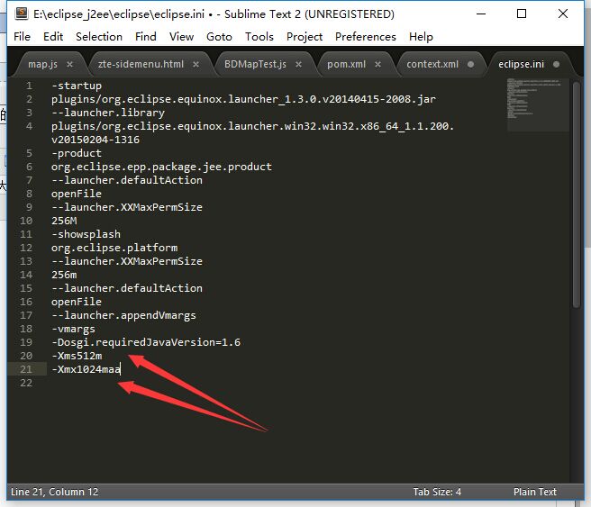 eclipse building workspace时出现java heap space 以及 gc overhead limit ...