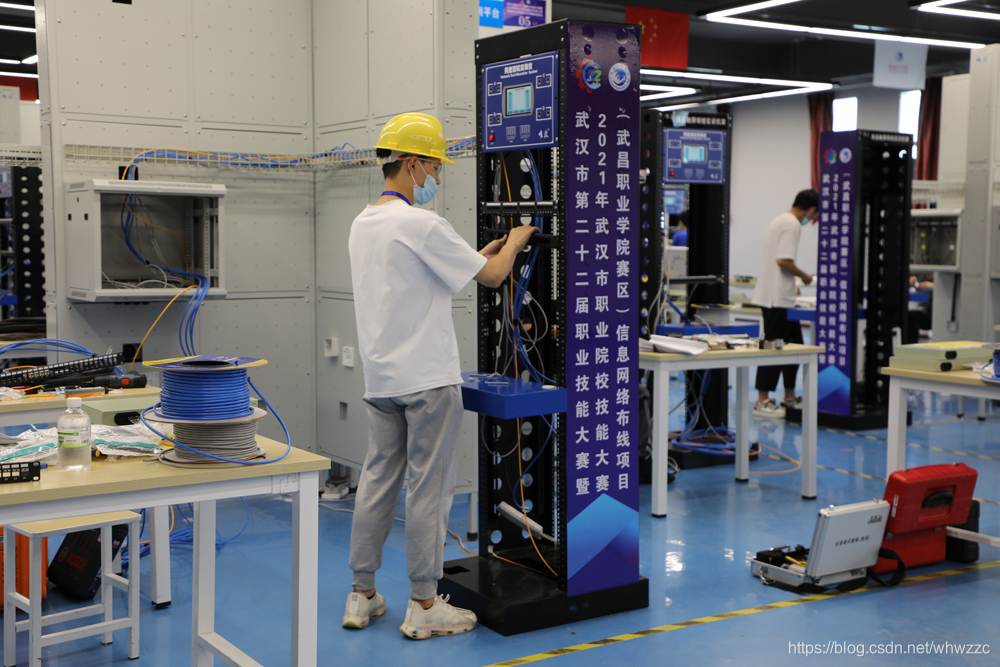2021年武汉市第二十二届职业技能大赛信息网络布线赛项 现场