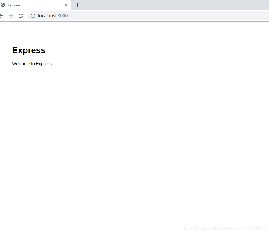 Express欢迎页